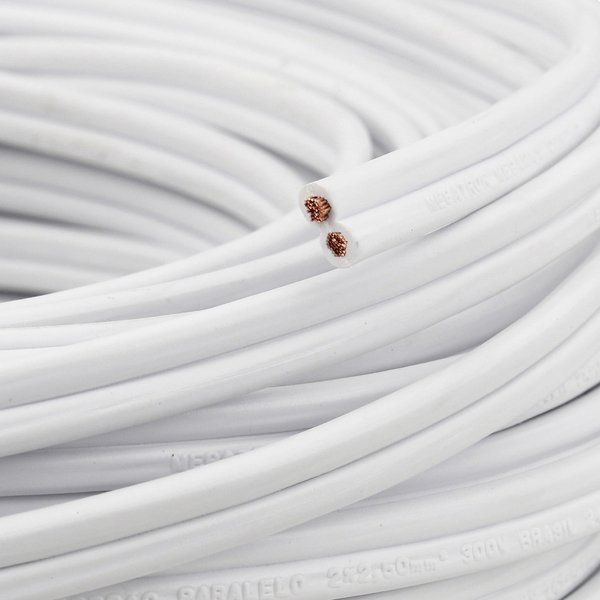 CABO PARALELO 4,00MM BRANCO/MARROM MEGATRON - Imagem 4