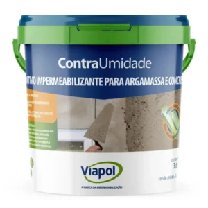 ADITIVO IMPERMEABILIZANTE CONTRA UMIDADE 500ML 3,6L E 18L VIAPOL