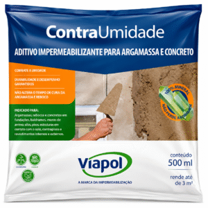 ADITIVO IMPERMEABILIZANTE CONTRA UMIDADE 500ML VIAPOL