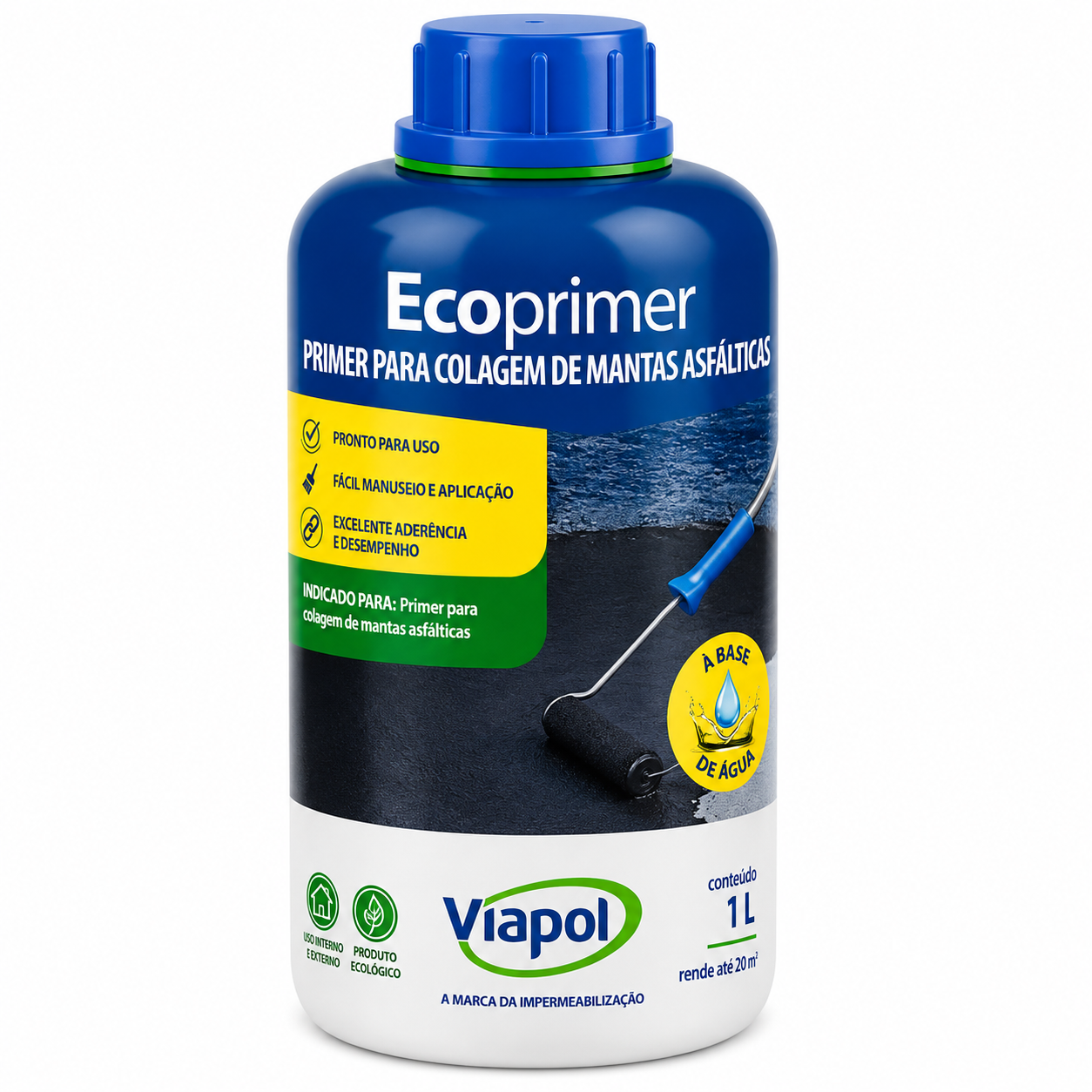 PRIMER PARA MANTA ASFALTICA ECOPRIMER 1L VIAPOL