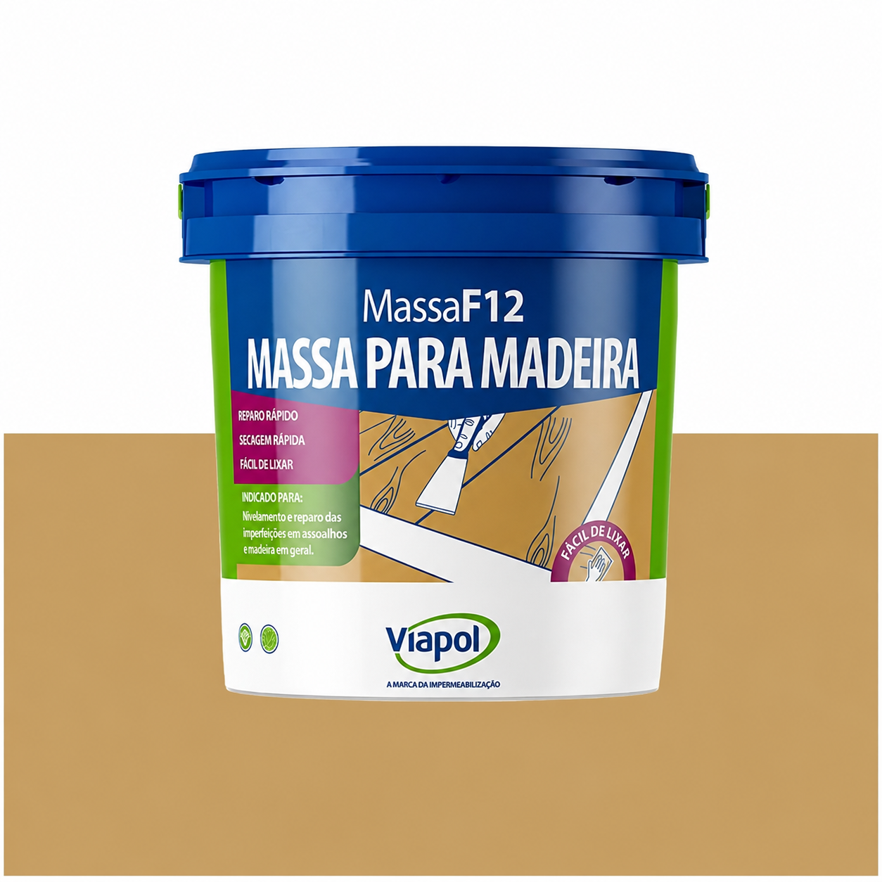 MASSA PARA MADEIRA CEREJEIRA 400G F12 VIAPOL