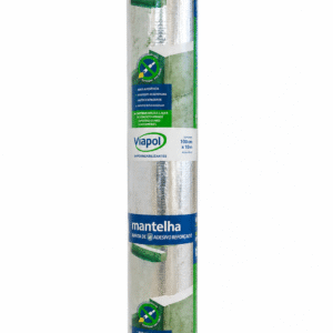 IMPERMEABILIZANTE AUTOADESIVO REFORÇADO MANTELHA 100CM ALUMINIO VIAPOL