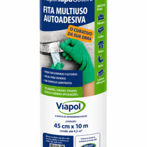 FITA MULTIUSO AUTOADESIVA TAPA GOTEIRA 45CM ALUMINIO VIAPOL