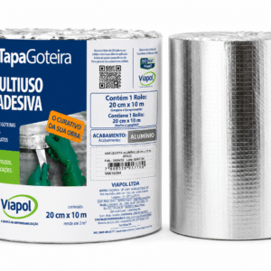 FITA MULTIUSO AUTOADESIVA TAPA GOTEIRA 20CM ALUMINIO VIAPOL