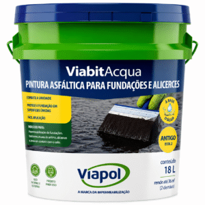 PINTURA ASFALTICA VIABIT ACQUA 18L VIAPOL
