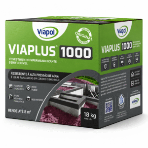 ARGAMASSA IMPERMEABILIZANTE VIAPLUS 1000 CAIXA 18KG VIAPOL