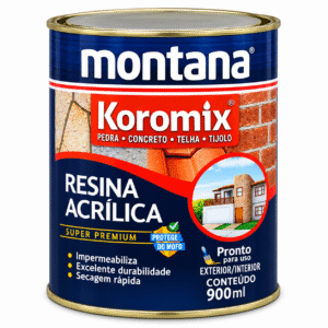 RESINA ACRÍLICA INCOLOR FOSCA 900ML MONTANA