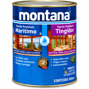 VERNIZ MARÍTIMO BASE ÁGUA NATURAL BRILHANTE 900ML MONTANA