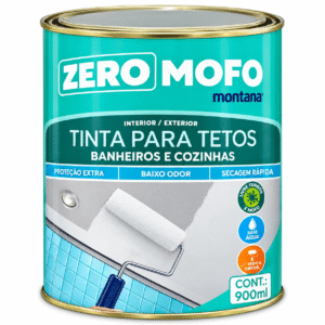 TINTA ACRÍLICA ZERO MOFO BRANCA ACETINADO 900ML MONTANA